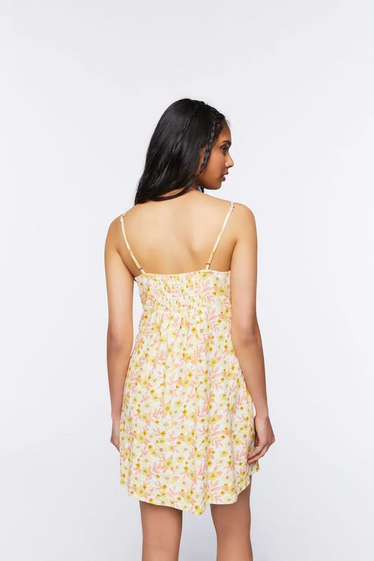 Floral Print Cami Mini Dress