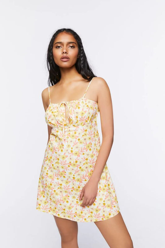 Floral Print Cami Mini Dress