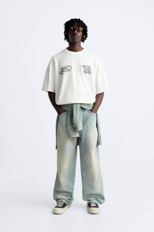 Slogan Print T-shirt