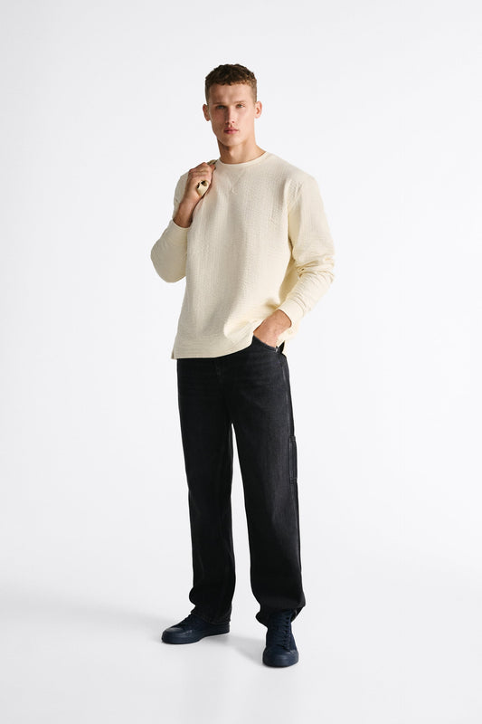 Textured Sweatshirt