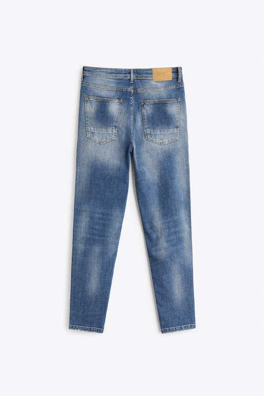 Blue Ripped Skinny fit Jeans