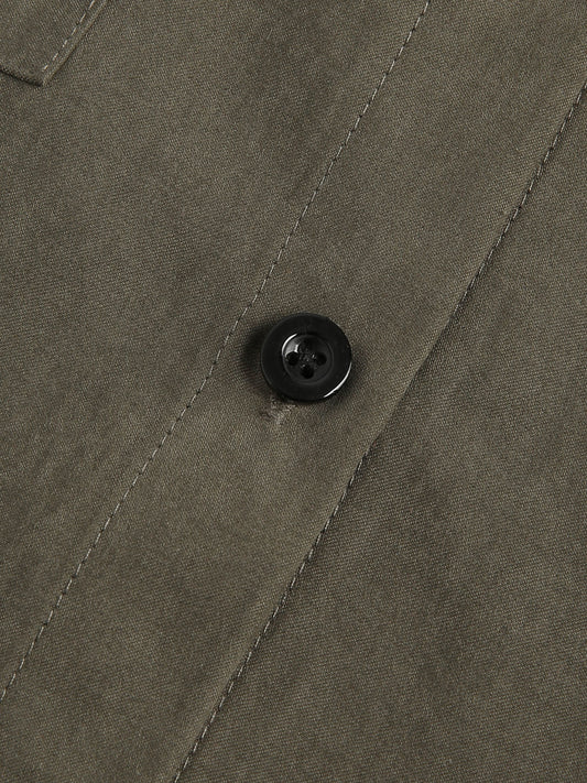 NY Embroidery Button Up Top