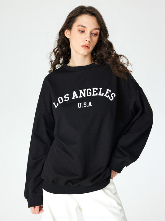 Los Angeles U.S.A Oversized Crew Neck Hoodie