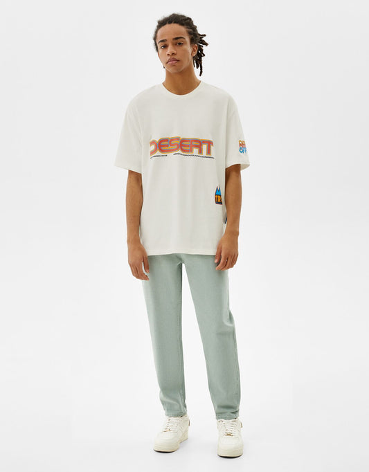 Print Boxy Fit Short Sleeve T-Shirt
