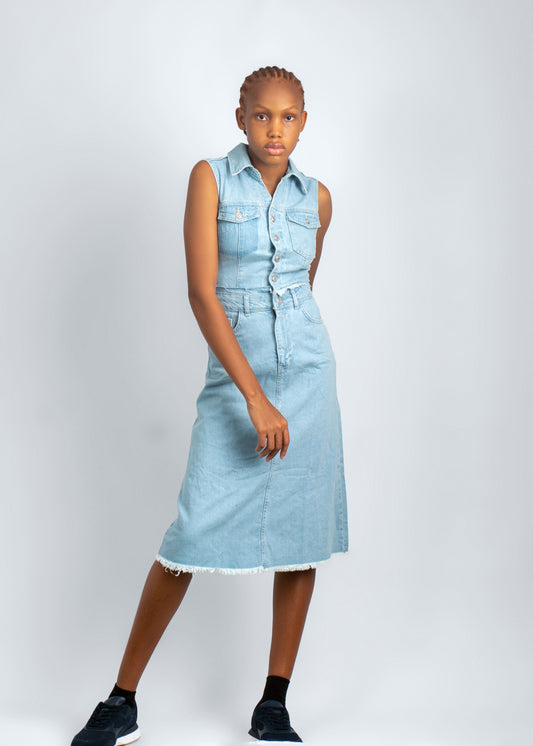 Denim Midi Dress