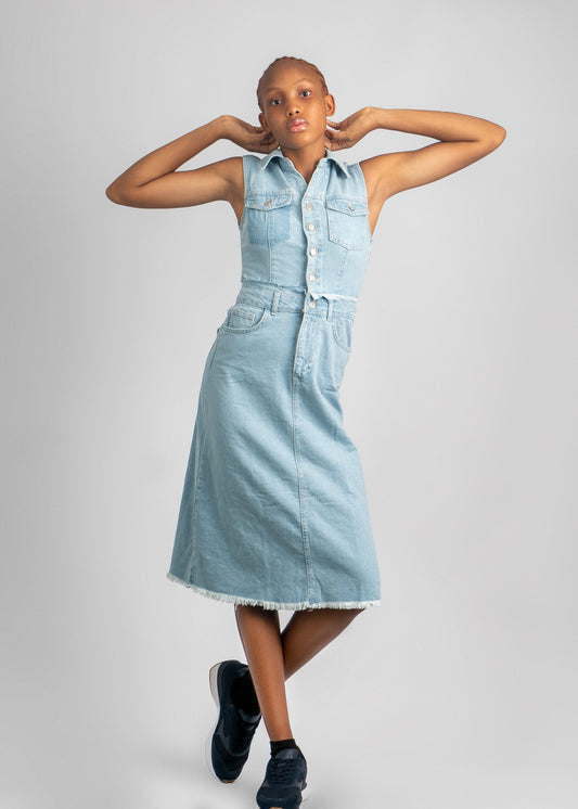 Denim Midi Dress