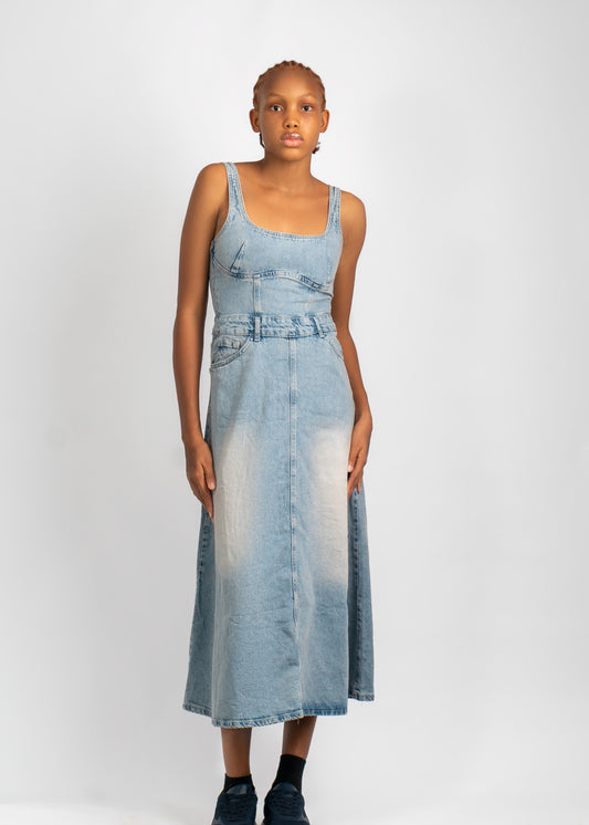 Denim Maxi Dress