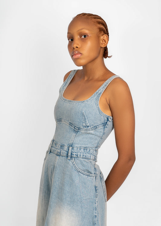Denim Maxi Dress