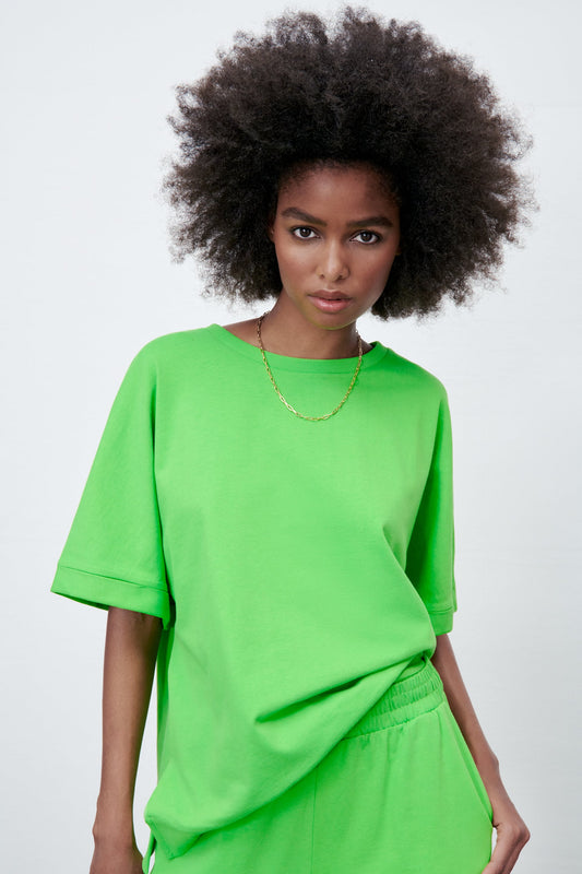 Cotton T-Shirt with Vent