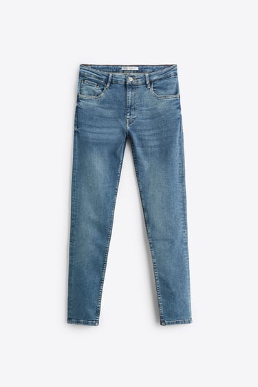 Blue Ripped Skinny fit Jeans