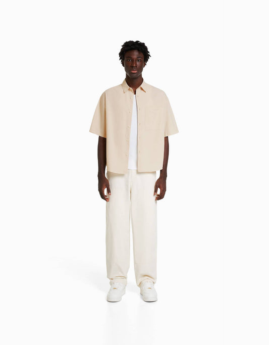 Short Sleeve Poplin Shirt