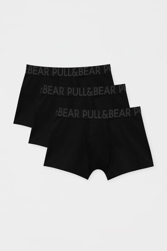 Pack of  3 Grey Logo Boxers