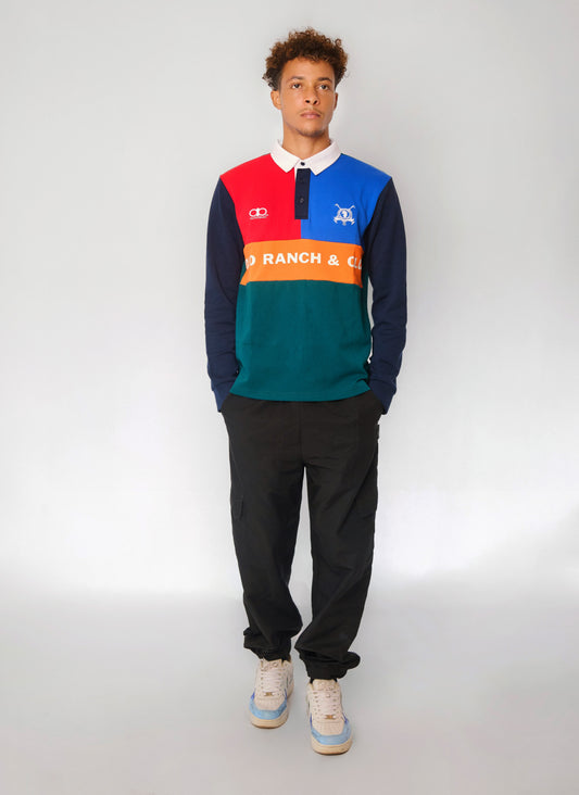 Logo Long-sleeved Polo Shirt