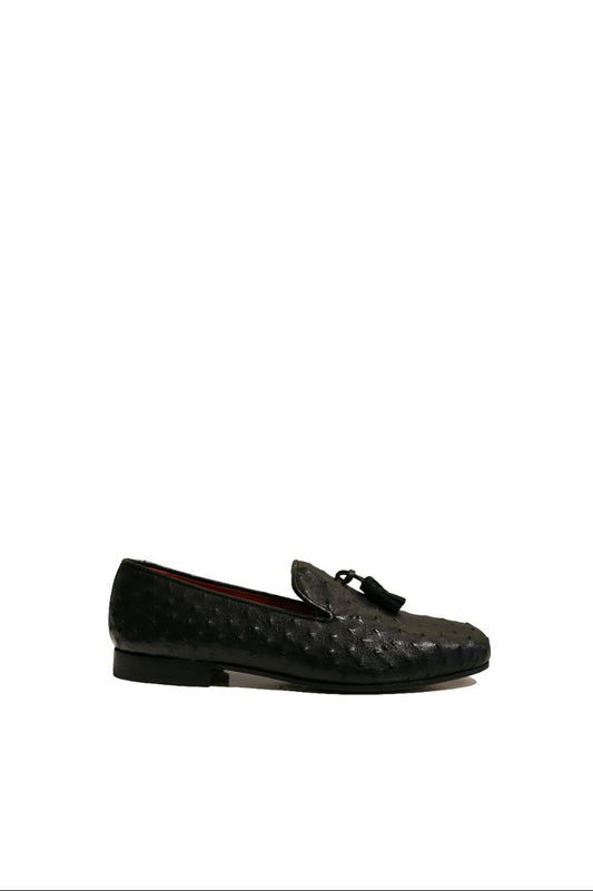Wellington Ostrich Crust Loafers