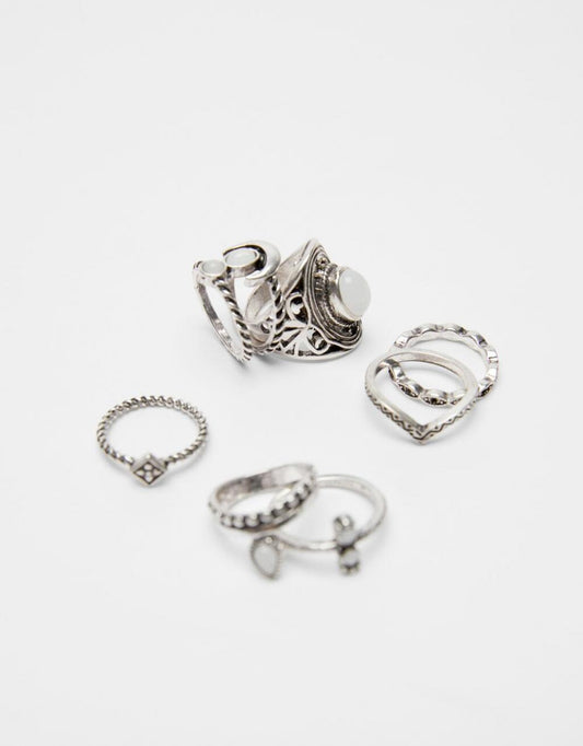 Set of 7 boho rings