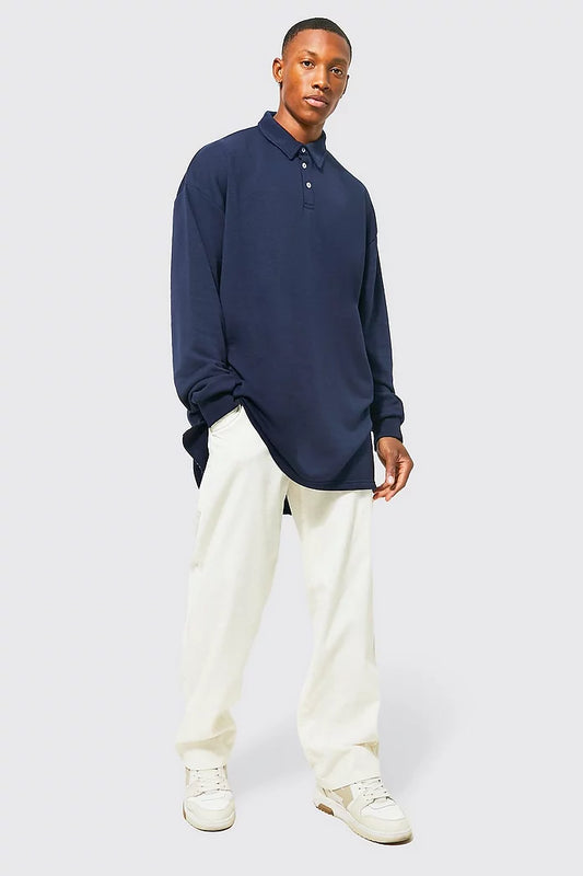 Extreme Oversized Loopback Rugby Top