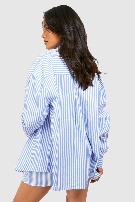 Striped Poplin Shirt