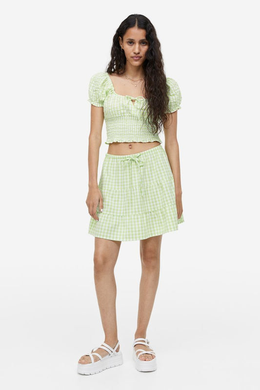 Tiered Mini Skirt