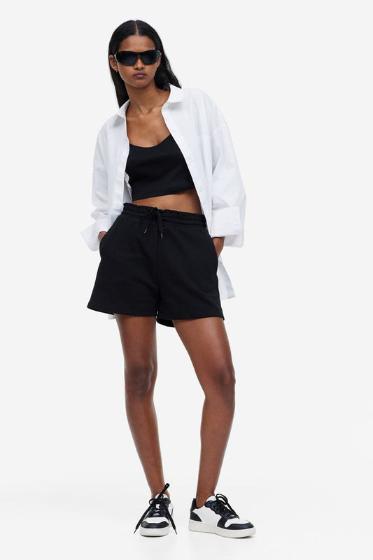 Paper-bag Sweatshorts