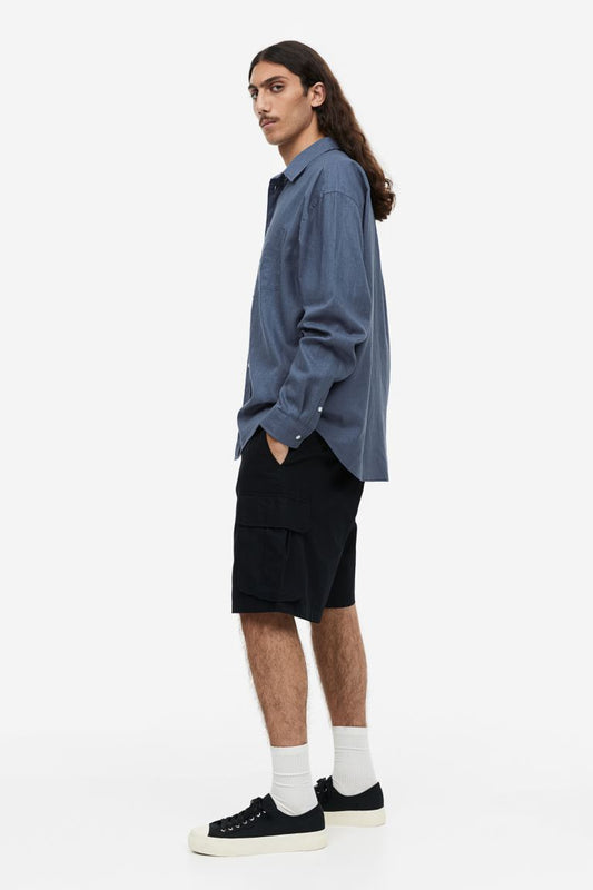 Relaxed Fit Linen-blend Shirt