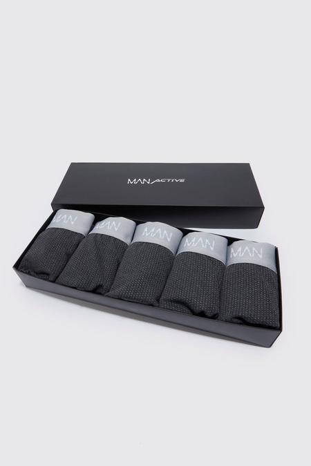 Active 5 Pack Gift Boxed Boxers