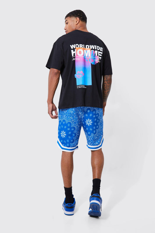Basketball Bandana Short With Sports Rib