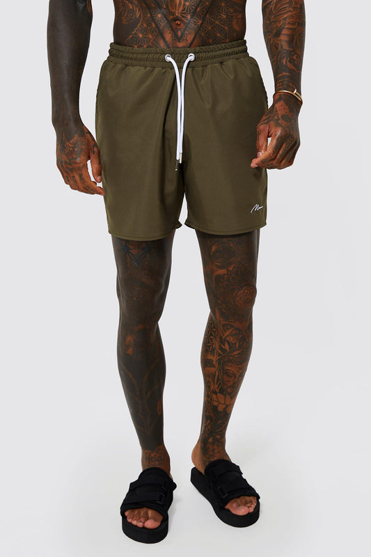 Signature Mid 3 Pack Swim Shorts