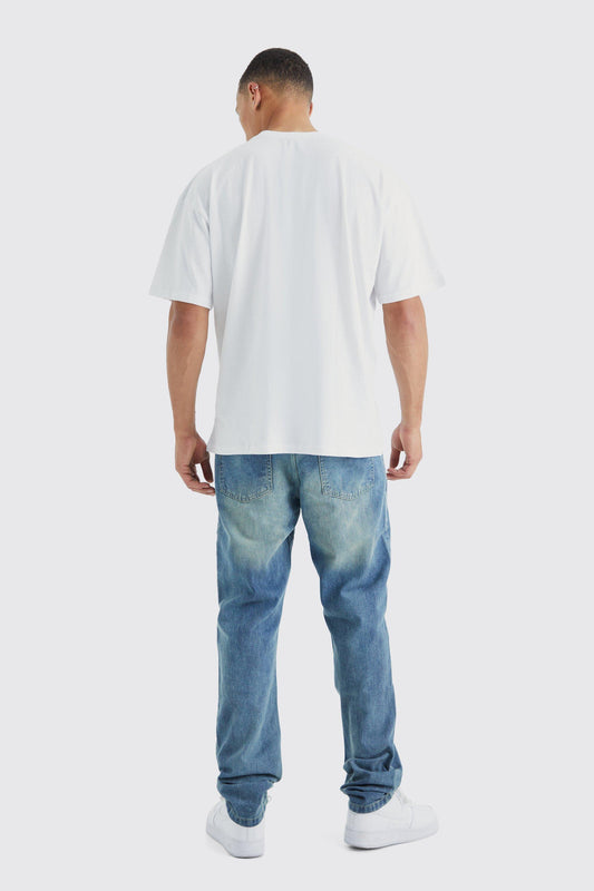 Tall Oversized Trippy Print T-shirt