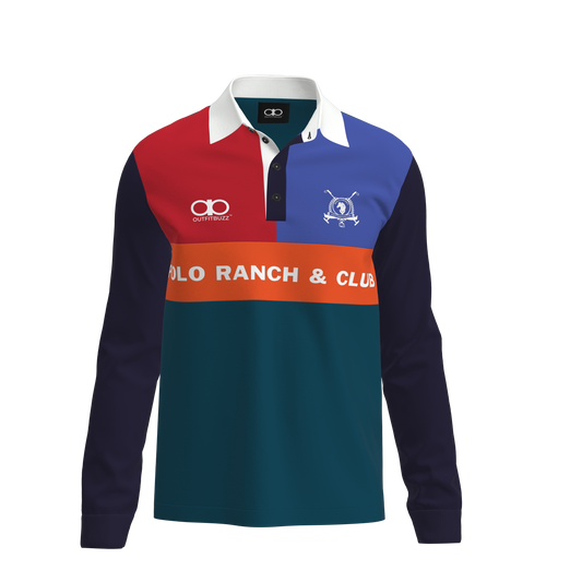 Logo Long-sleeved Polo Shirt