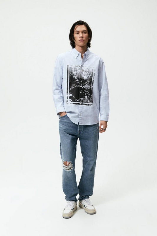 Printed Striped Shirt