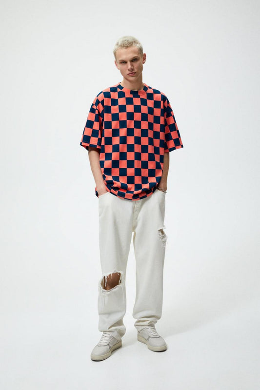 Check Print T-Shirt