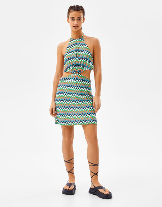 Halter Cut-out Dress