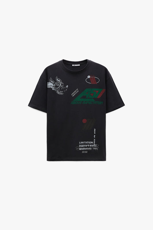 Abstract Print T-Shirt