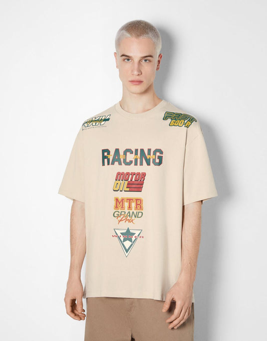 colourful design boxy fit T-shirt