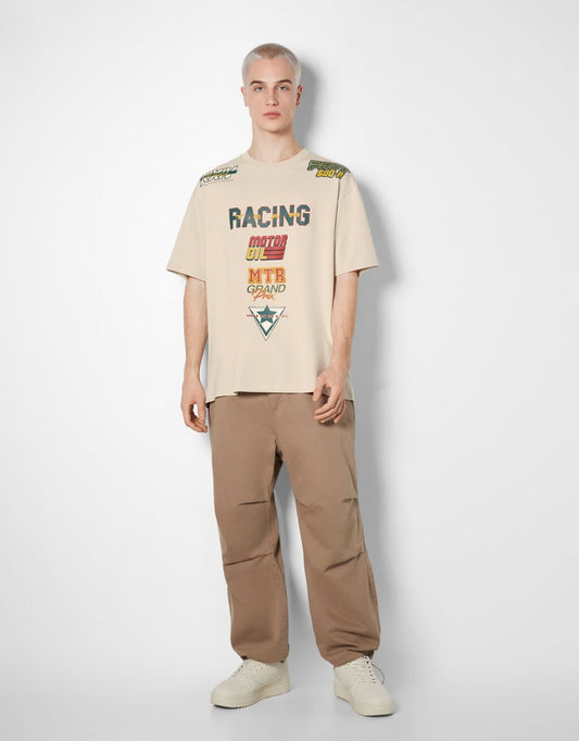 colourful design boxy fit T-shirt
