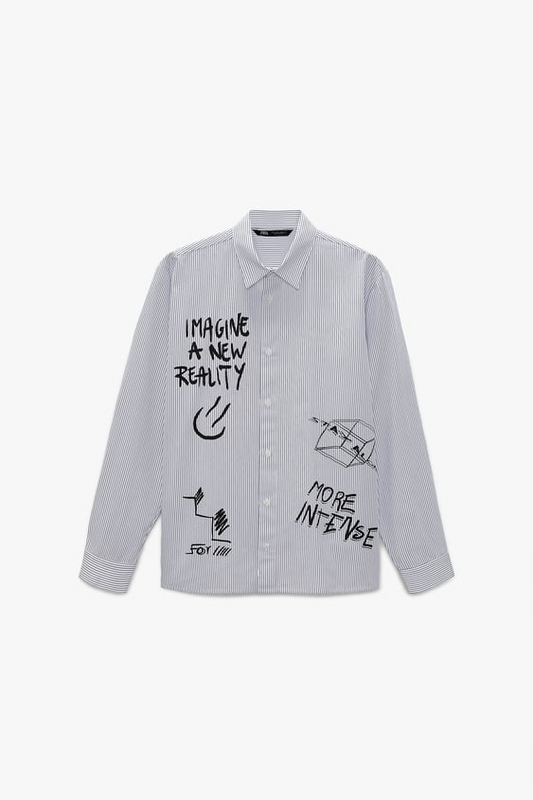 Striped Graffiti Shirt