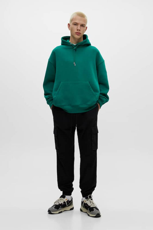 Ridded waistband jogger trousers