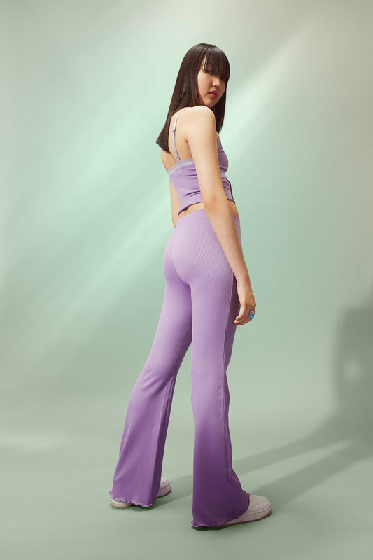 Rib-Knit Trousers