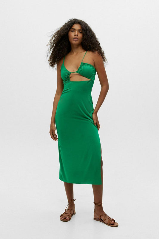 Asymmetrical midi dress