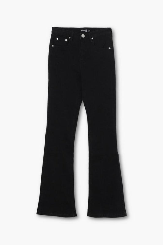 High Waist Rigid 5 Pocket Flared Jeans