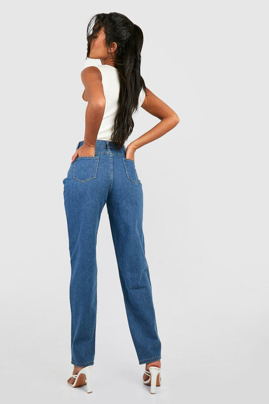 Tall Mid Waist relaxed Baggy Fit Jeans