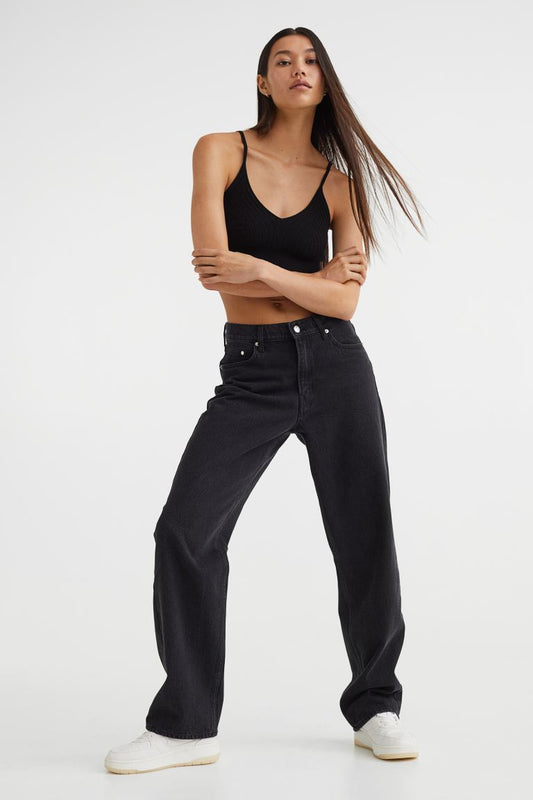 Black Loose-Fit Jeans