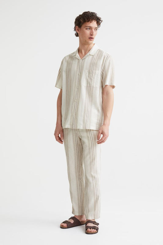 Regular-Fit Linen Trouser