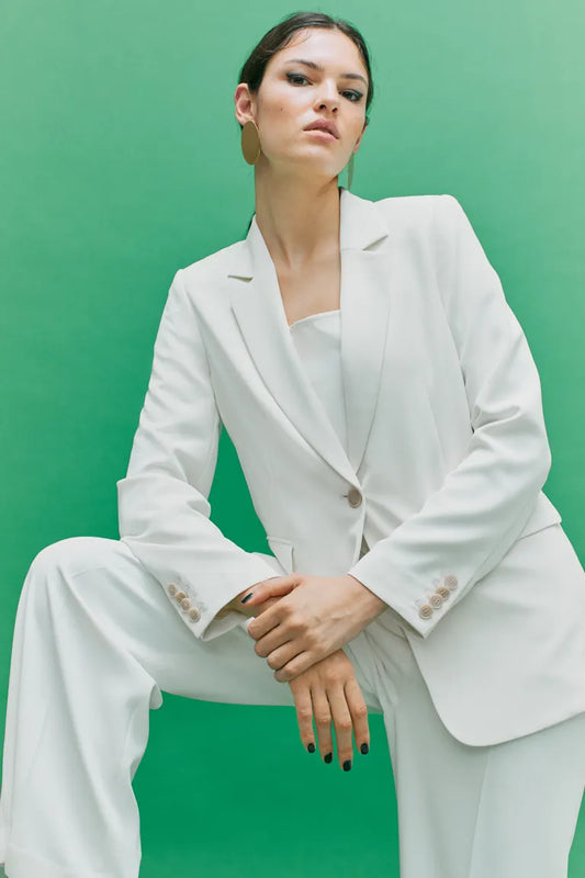 White Single-Breasted jacket