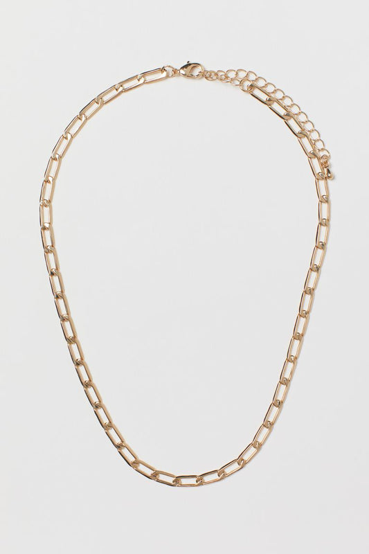 Gold Coloured Blade Necklace