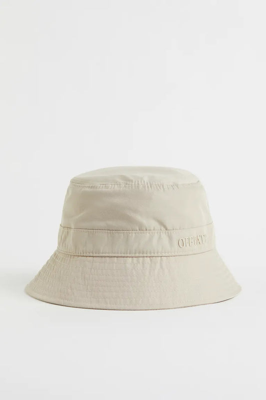 Brown Drawstring Bucket Hat