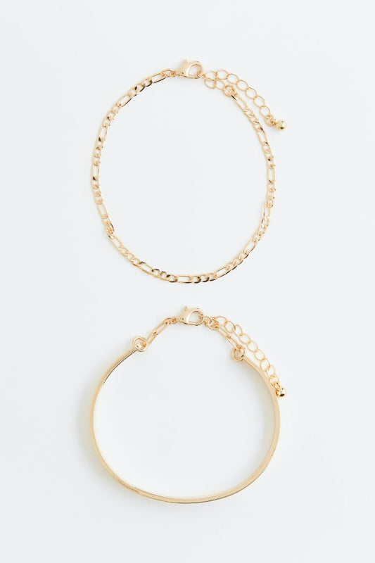 Gold Coloured 2-Pack bracelets