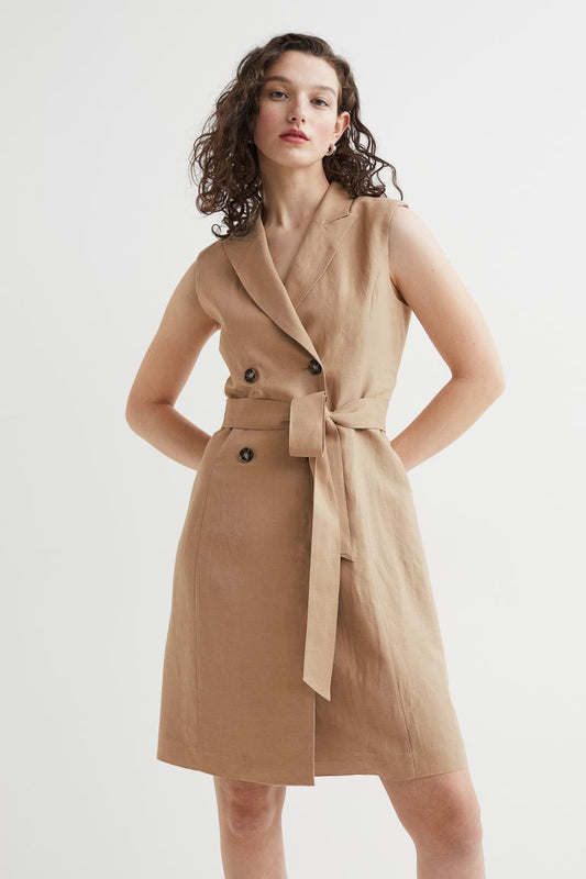 Sleeveless Jacket Dress