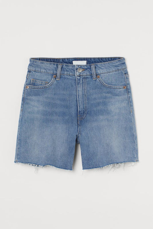 High Waist Denim Shorts