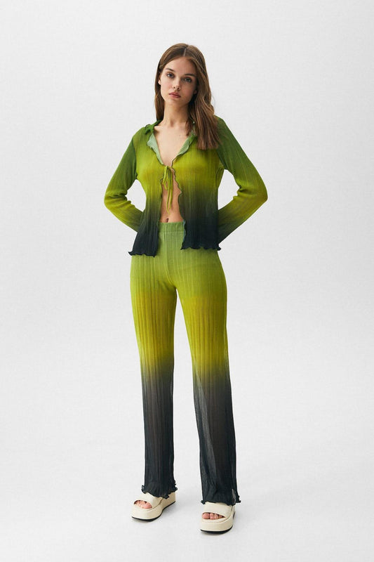 Pleated Ombre Trousers